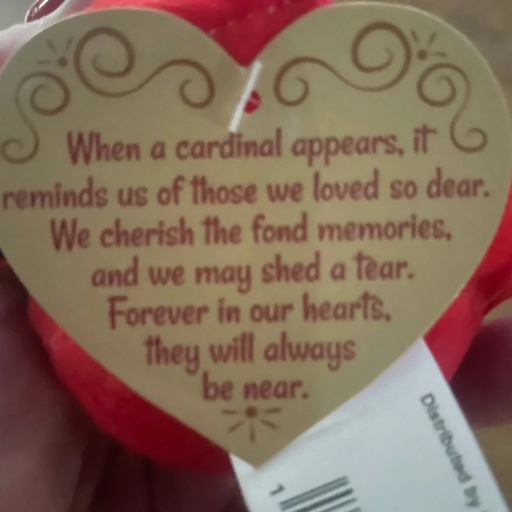 Memorial cardinal & card NEW